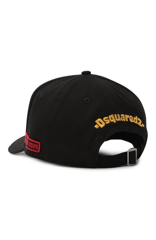 Хлопковая бейсболка Dsquared2 BCM0950/05C00001 Чёрный  BCM0950/05C00001 Фото 2