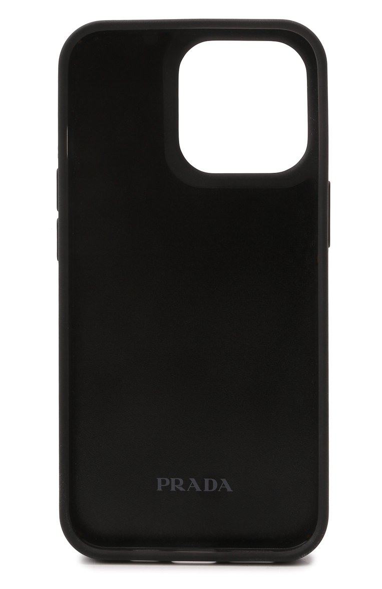 Кожаный чехол для iphone 13 pro PRADA желтого цвета, арт. 2ZH149-QHH-F0377 | Фото 2 (Материал: Натуральная кожа; Женское Кросс-КТ: Замша и кожа, Кожа iPhone; Региональные ограничения белый список (Axapta Mercury): Не проставлено; Нос: Не проставлено)