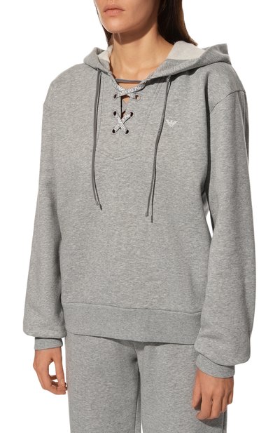 Хлопковое худи EMPORIO ARMANI, арт. 164598/2F265, фото 3