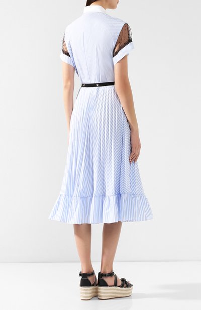 Платье-миди REDVALENTINO голубого цвета по цене 69950 руб., арт. RR0VAC10/BIU, фото 4 Платье-миди REDVALENTINO, арт. RR0VAC10/BIU, фото 4