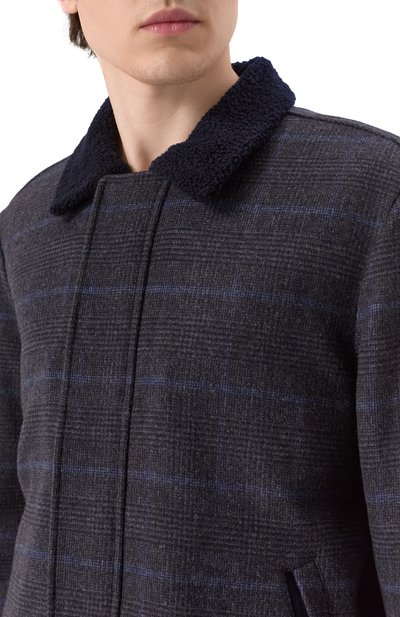 Шерстяной бомбер с подкладкой из овчины STEFANO RICCI, арт. M7J0300020/HC548P, фото 5