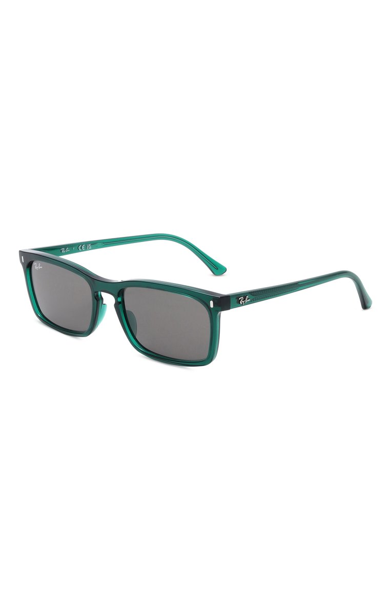 Женские солнцезащитные очки RAY-BAN зеленого цвета, арт. 4435-6615B1 | Фото 1 (Нос: Не проставлено; Региональные ограничения белый список (Axapta Mercury): Не проставлено; Тип очков: С/з; Материал: Пластик; Кросс-КТ: С/з-унисекс; Очки форма: Прямоугольные; Оптика Гендер: оптика-унисекс)