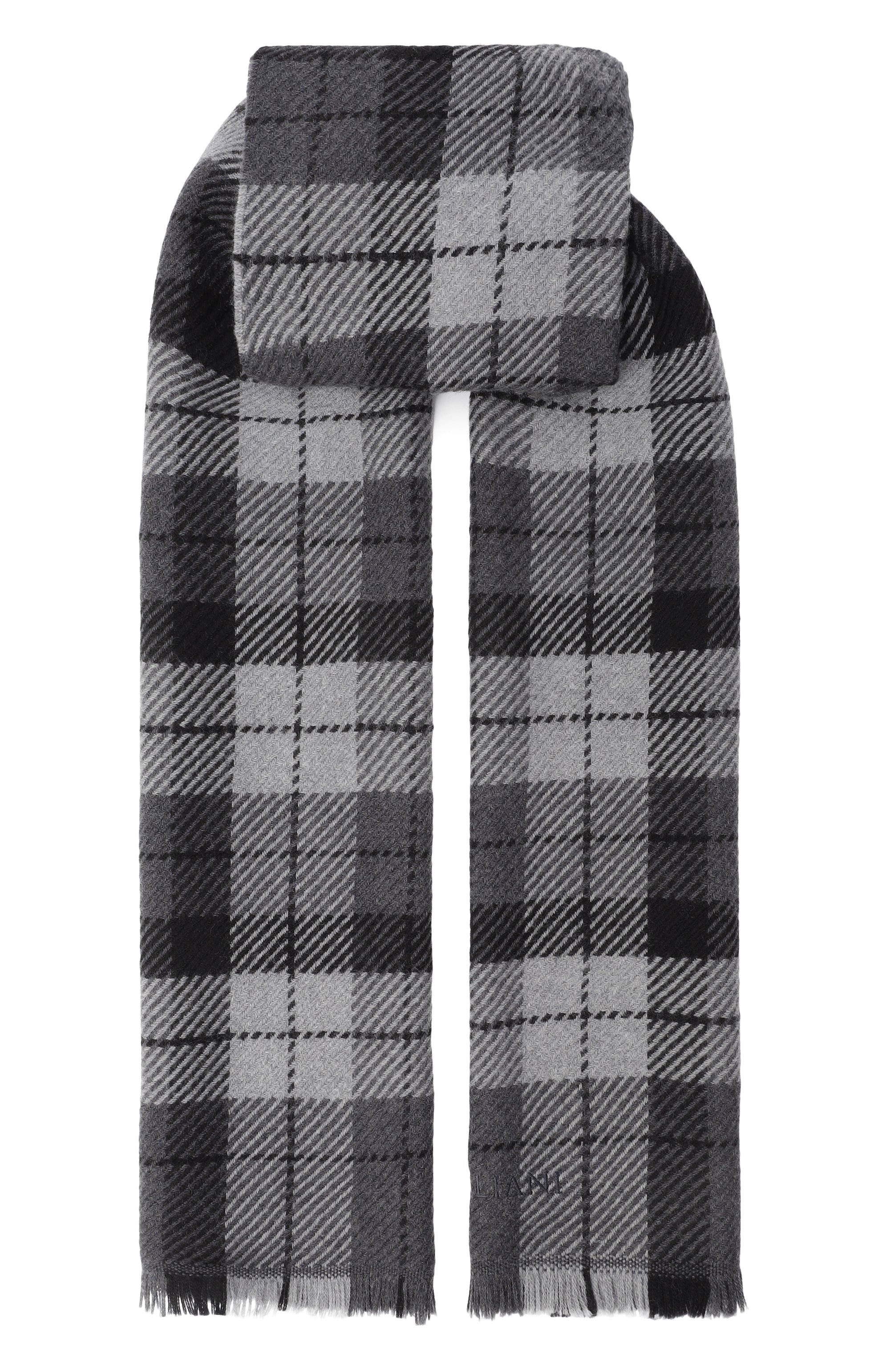 Шерстяной шарф CORNELIANI серого цвета по цене 29150 руб., арт. 26B354-2629016, фото 1 Шерстяной шарф CORNELIANI, арт. 26B354-2629016, фото 1