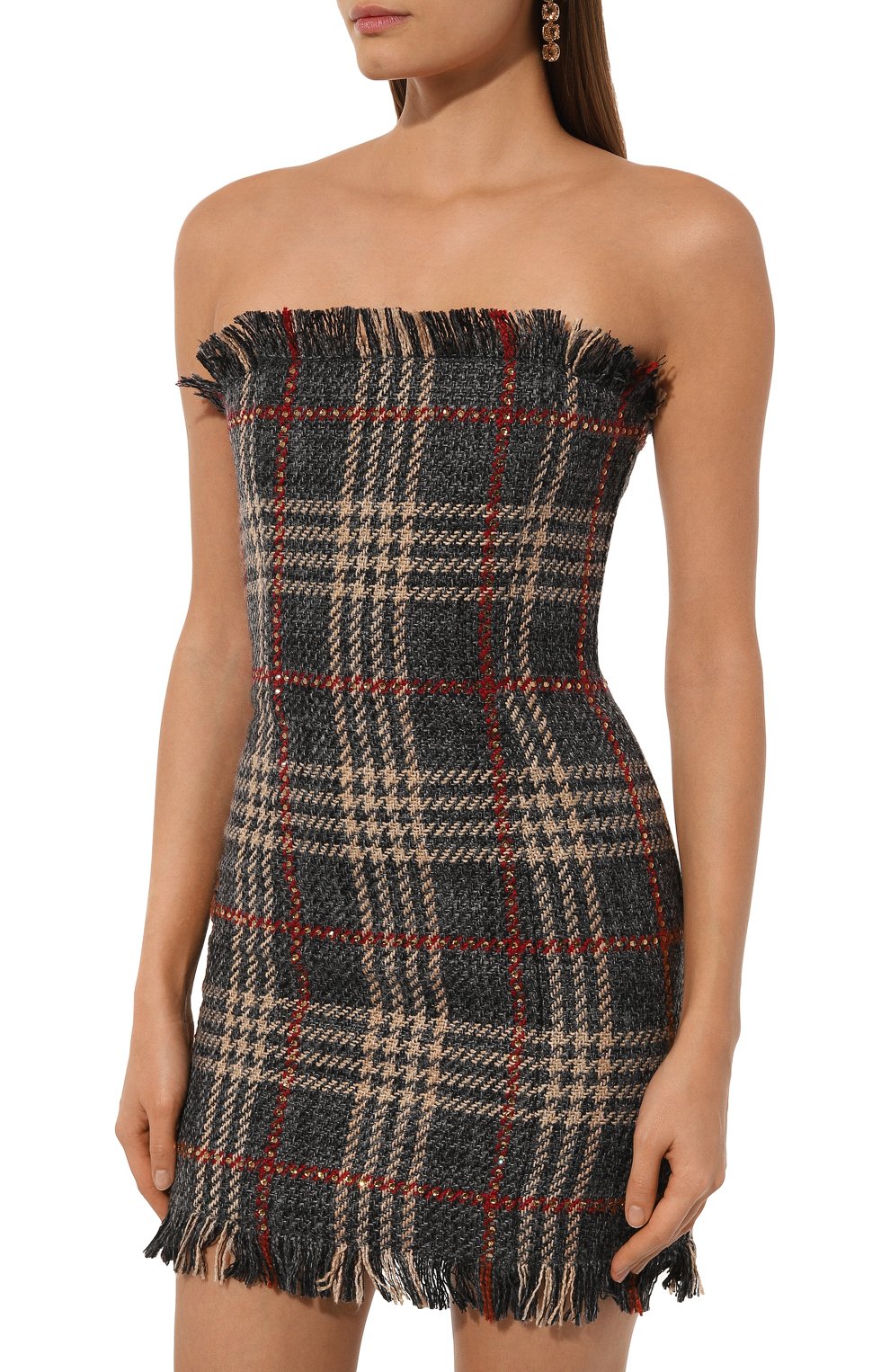 Твидовое платье GIUSEPPE DI MORABITO, арт. 03FWDR429RC 03362, фото 3