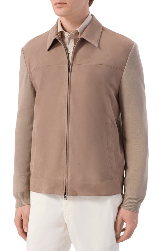 Комбинированная куртка Andrea Campagna 232615/AC/00418I Бежевый  232615/AC/00418I Фото 3