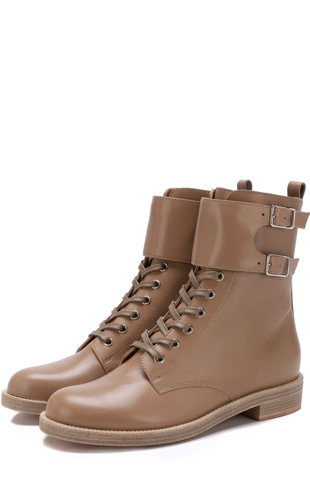 Кожаные ботинки lagarde на шнуровке GIANVITO ROSSI, арт. G70453.20CU0.CLNBISQ, фото 1