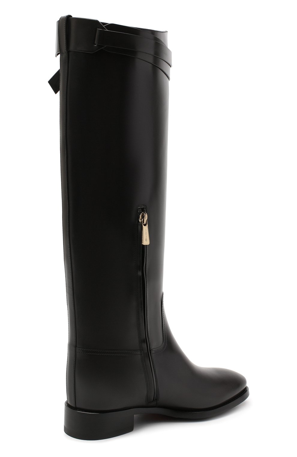 Кожаные сапоги SANTONI черного цвета по цене 164000 руб., арт. WSNH58990BJ2NLESN20, фото 4 Кожаные сапоги SANTONI, арт. WSNH58990BJ2NLESN20, фото 4