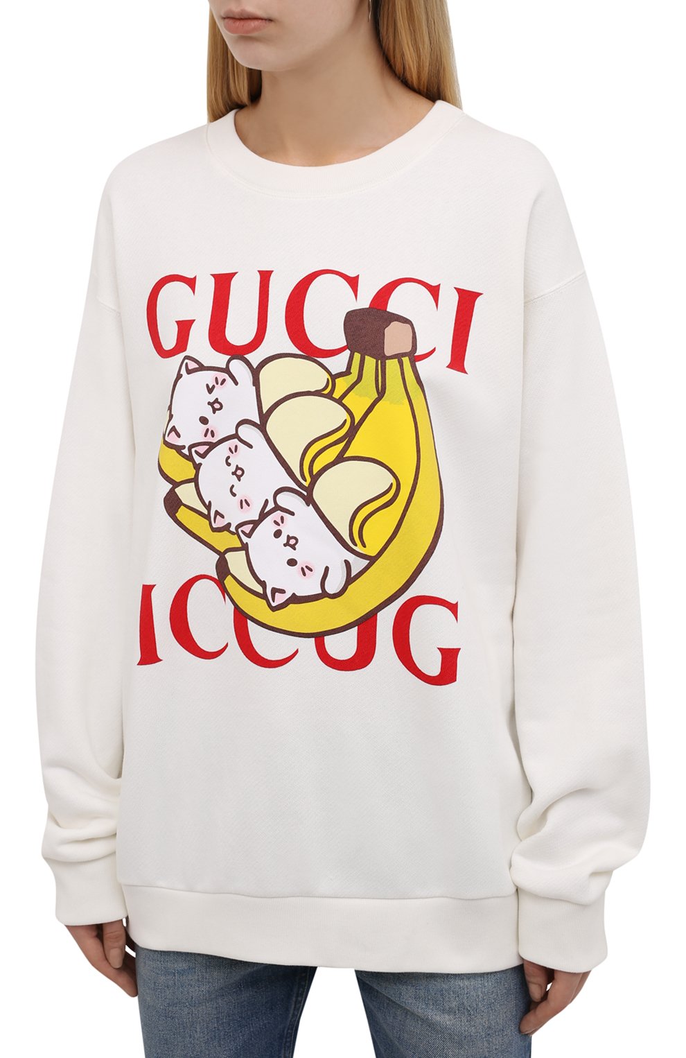 Хлопковый свитшот GUCCI, арт. 617964/XJDGM, фото 3