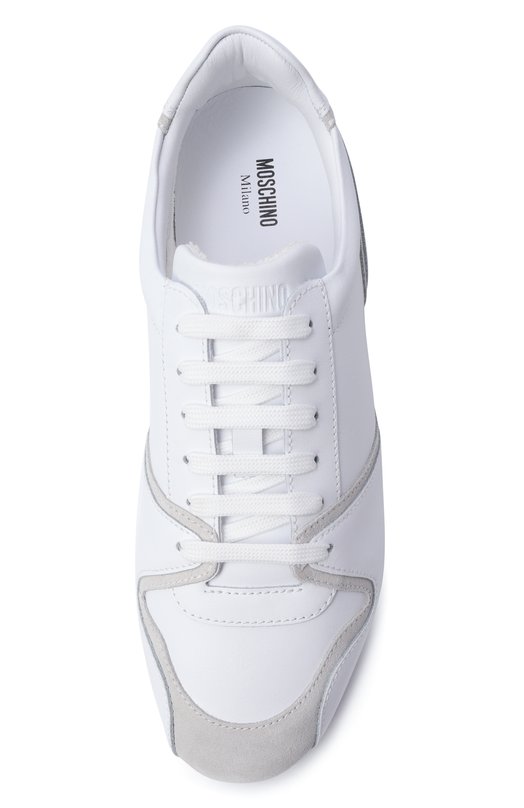 Кожаные кеды Moschino MB15021G00/GAB Белый  MB15021G00/GAB Фото 5
