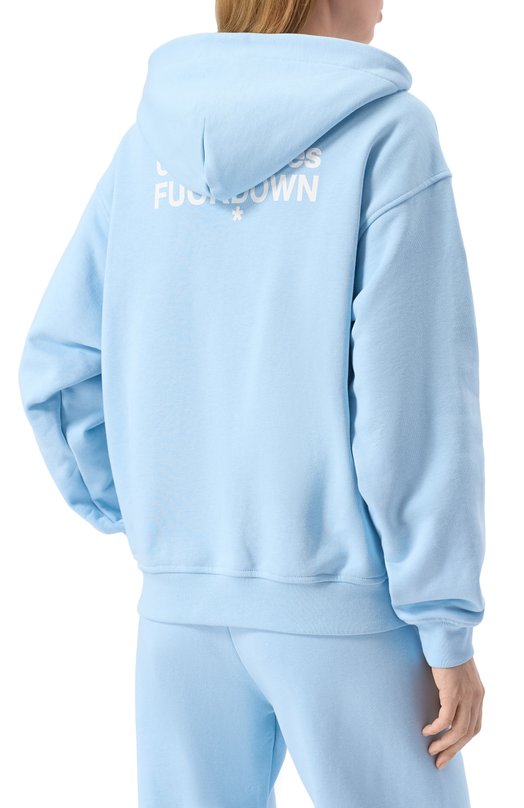 Хлопковая толстовка Comme des Fuckdown CFABW01220 Голубой  CFABW01220 Фото 4