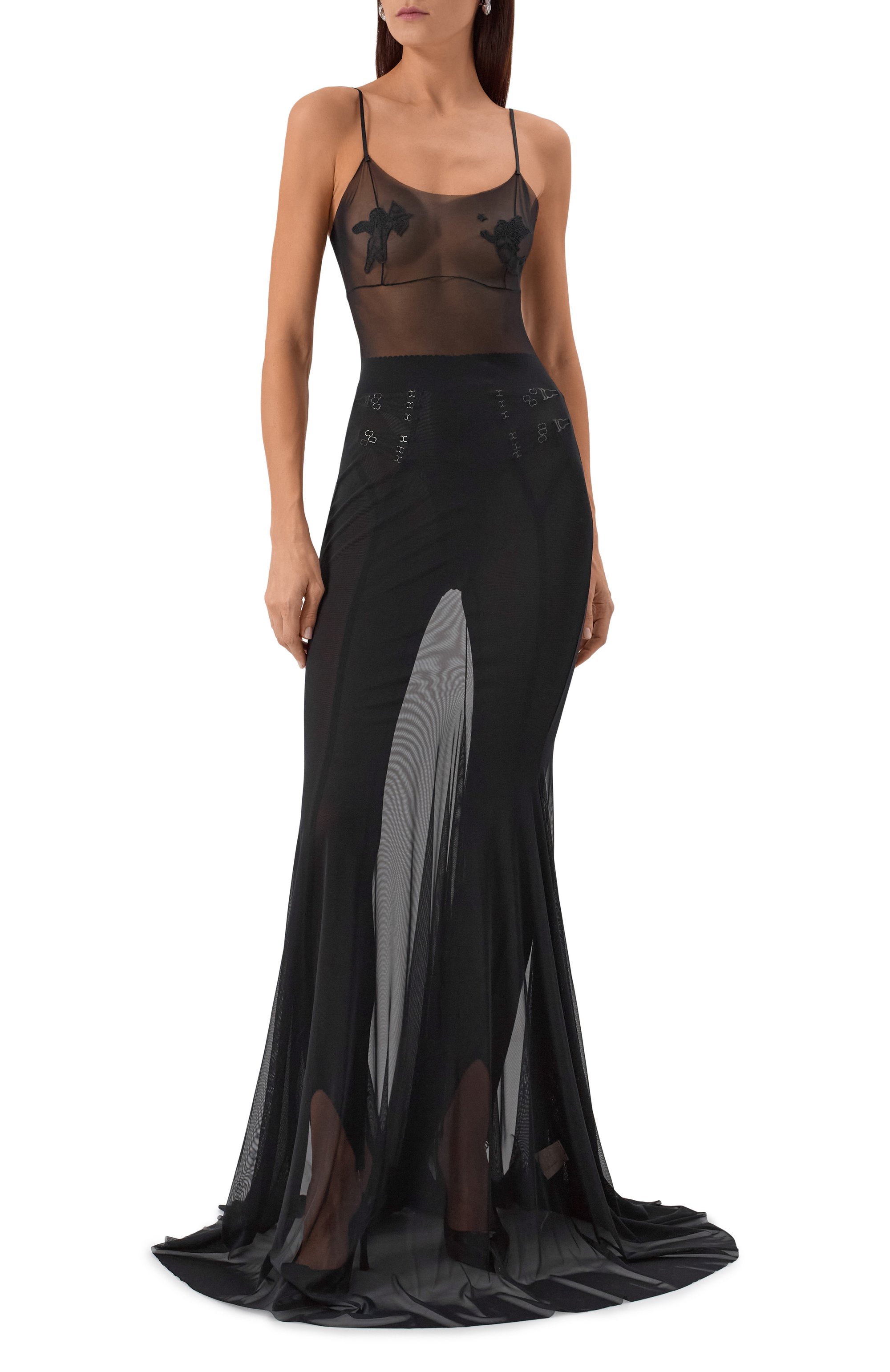 Платье DANIIL ANTSIFEROV черного цвета по цене 70000 руб., арт. DA_1800, фото 2 Платье DANIIL ANTSIFEROV, арт. DA_1800, фото 2