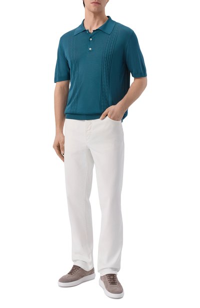 Мужская шелковое поло KITON, арт. UMK0852