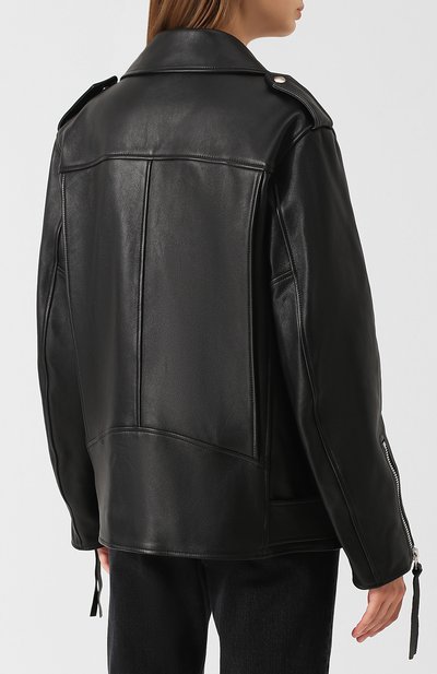 Кожаная куртка с поясом ACNE STUDIOS, арт. A70004, фото 4