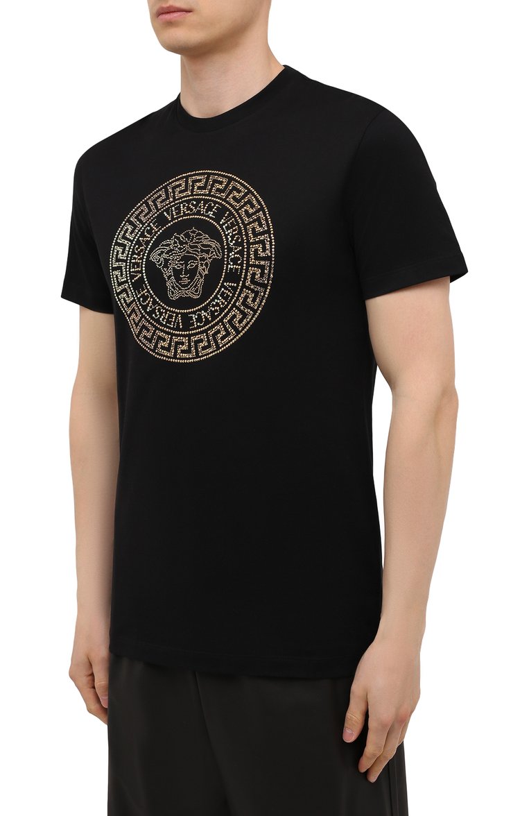 Хлопковая футболка VERSACE, арт. 1001619/1A01263, фото 1