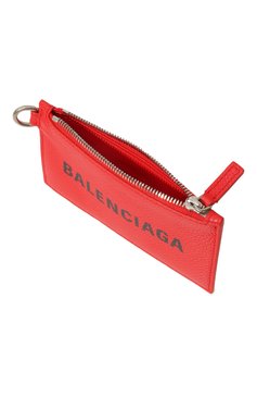 Мужской кожаный футляр для кредитных карт BALENCIAGA красного цвета, арт. 594548/1IZI3 | Фото 3 (Материал: Натуральная кожа; Материал сплава: Проставлено; Нос: Не проставлено)