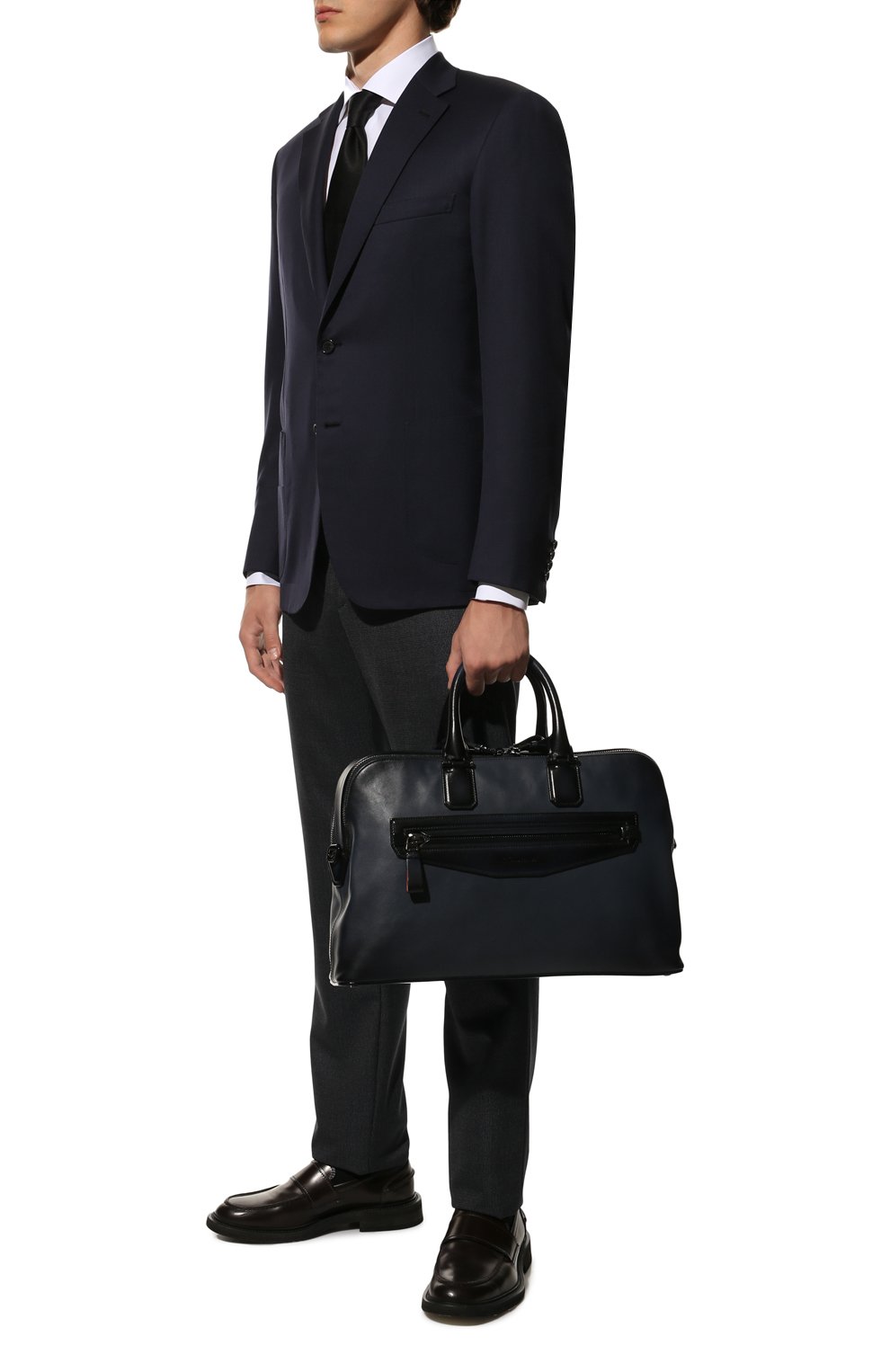 Кожаная сумка для ноутбука SANTONI, арт. UIBBA2275LI-GSP9U50, фото 7