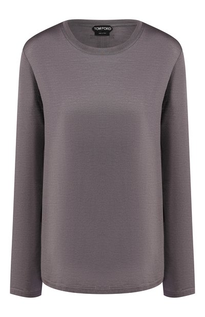 Женская лонгслив из смеси шелка и шерсти TOM FORD, арт. TSJ242-FAX544
