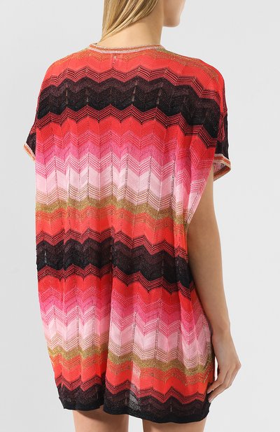 Платье свободного кроя M MISSONI красного цвета по цене 34350 руб., арт. 2DN00004/2K0029, фото 4 Платье свободного кроя M MISSONI, арт. 2DN00004/2K0029, фото 4