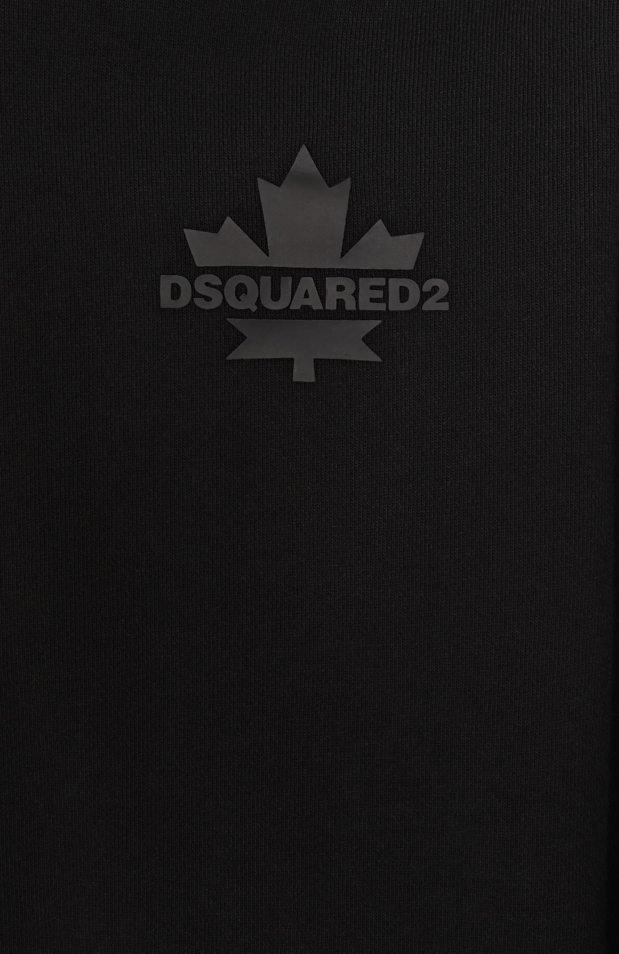 Хлопковое худи DSQUARED2 черного цвета по цене 25400 руб., арт. DQ2735/D0AC6_001, фото 3 Хлопковое худи DSQUARED2, арт. DQ2735/D0AC6_001, фото 3