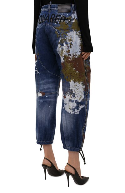 Джинсы DSQUARED2 синего цвета по цене 99500 руб., арт. S72KA1110/S30342, фото 4 Джинсы DSQUARED2, арт. S72KA1110/S30342, фото 4