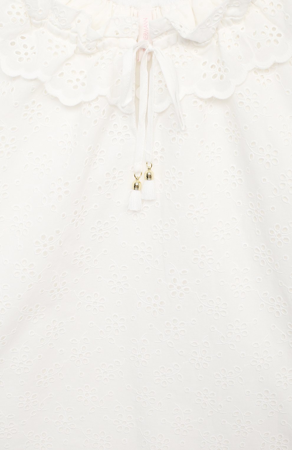 Хлопковая блузка ZIMMERMANN белого цвета по цене 15000 руб., арт. 8547TBTD, фото 3 Хлопковая блузка ZIMMERMANN, арт. 8547TBTD, фото 3