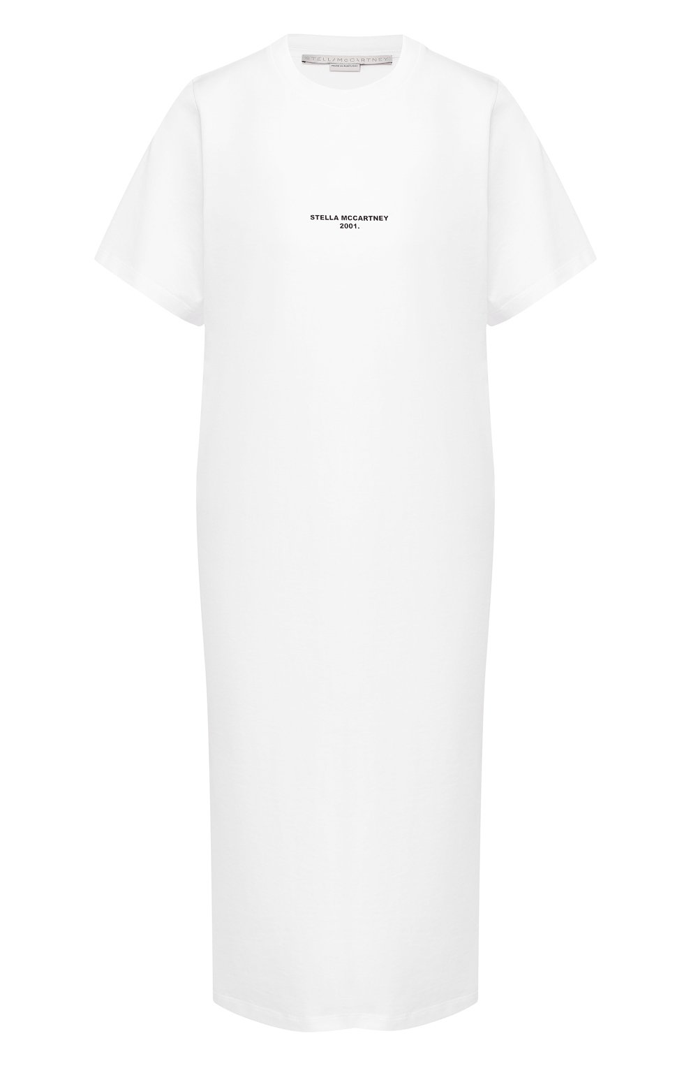 Хлопковое платье STELLA MCCARTNEY белого цвета по цене 19100 руб., арт. 554620/SMW21, фото 1 Хлопковое платье STELLA MCCARTNEY, арт. 554620/SMW21, фото 1