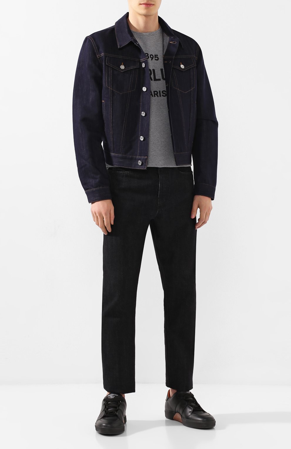 Джинсовая куртка BERLUTI темно-синего цвета по цене 126500 руб., арт. R160BL72-001, фото 2 Джинсовая куртка BERLUTI, арт. R160BL72-001, фото 2