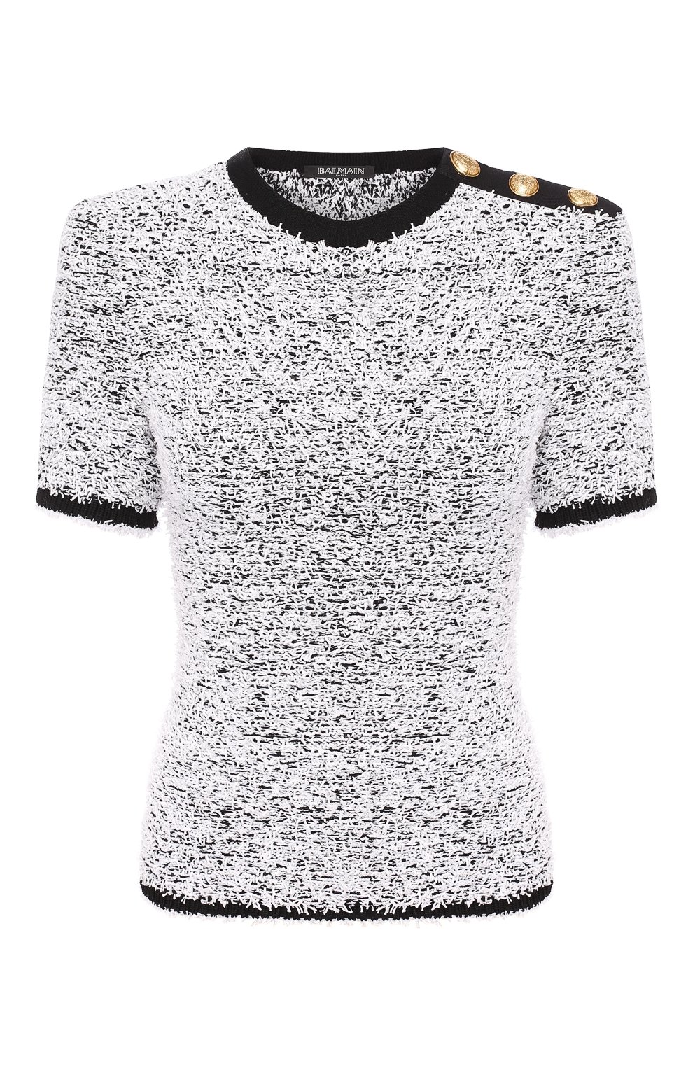 Топ из смеси хлопка и вискозы BALMAIN, арт. RF10626/K296, фото 1