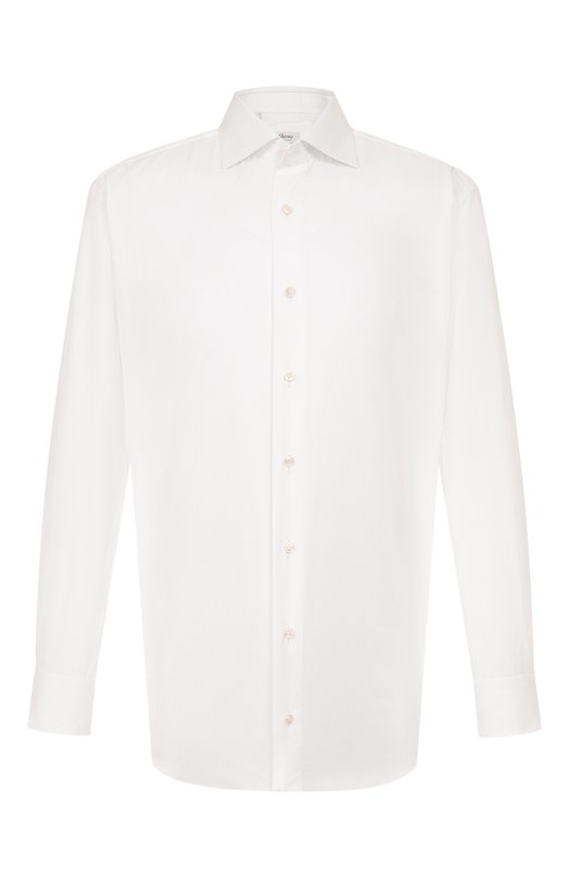 Хлопковая сорочка Brioni RCB10M/P106I Белый RCB10M/P106I