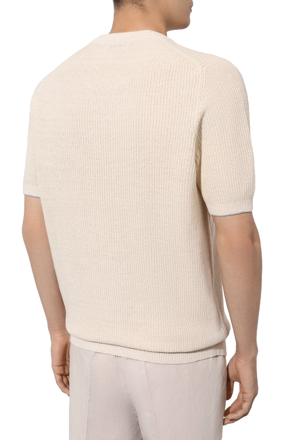 Джемпер изо льна и хлопка BRUNELLO CUCINELLI, арт. M2L70B2257, фото 4