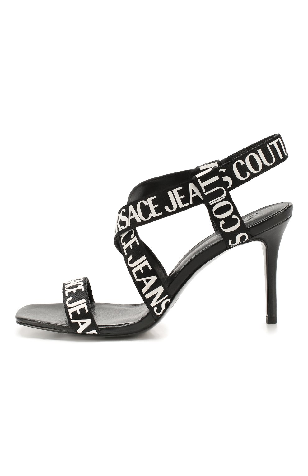 Текстильные босоножки logo tape VERSACE JEANS COUTURE, арт. E0VVBS36-LINEA F0ND0 EMILY DIS. 71/85064, фото 3