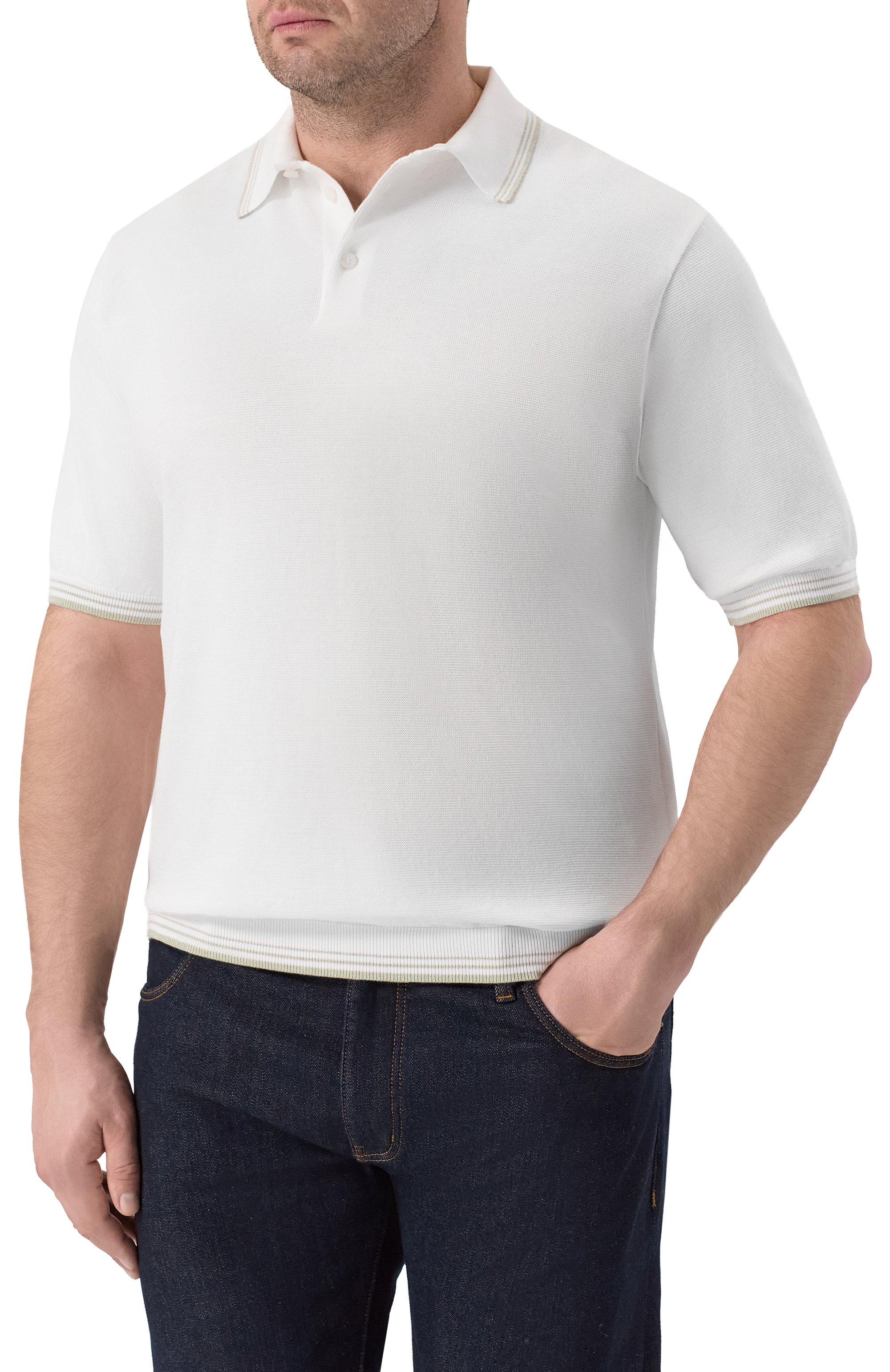 Хлопковое поло PAUL&SHARK, арт. 26411634_001, фото 3