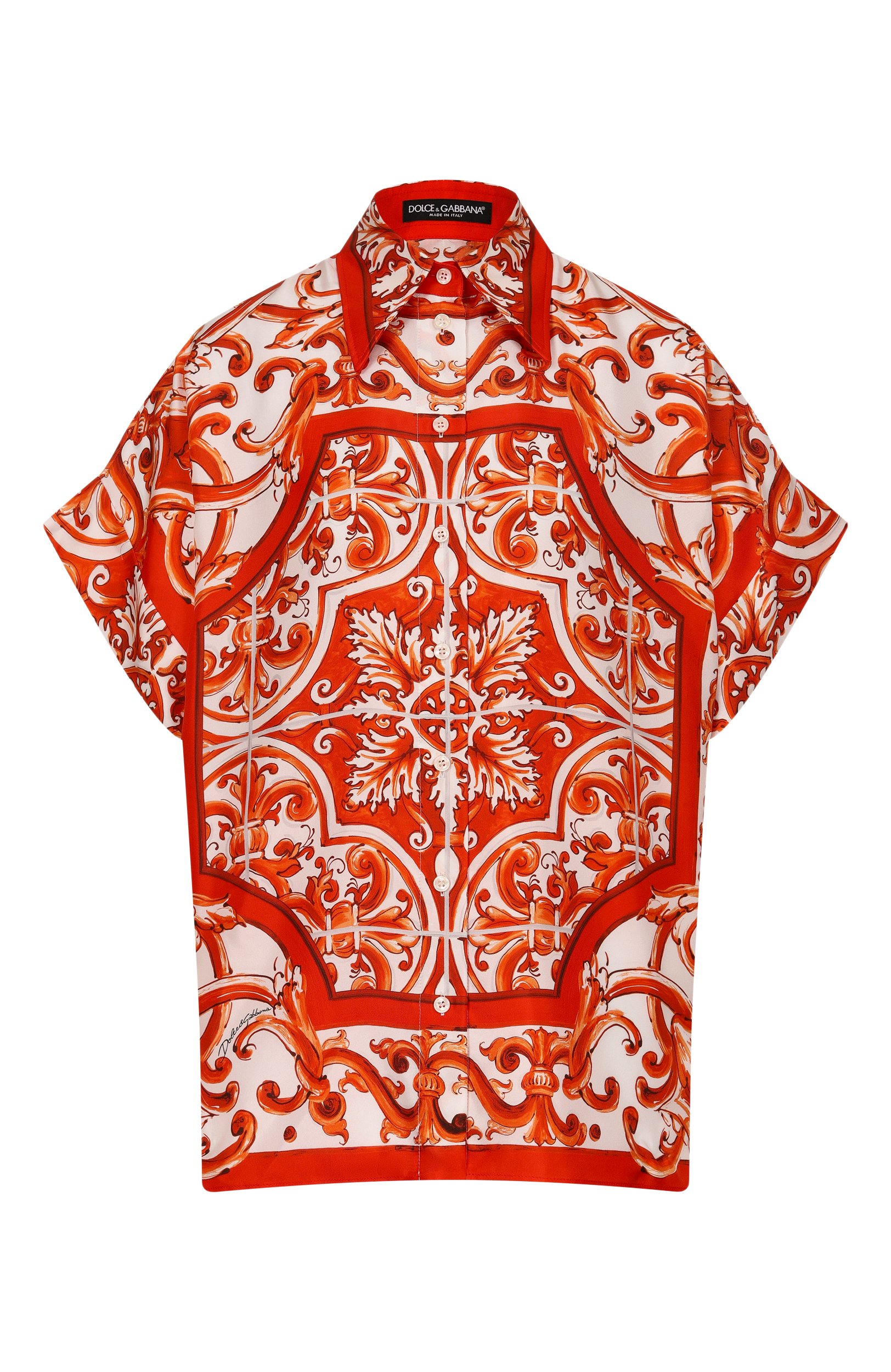 Шелковая рубашка DOLCE & GABBANA, арт. F5T52T/GDDRE, фото 1
