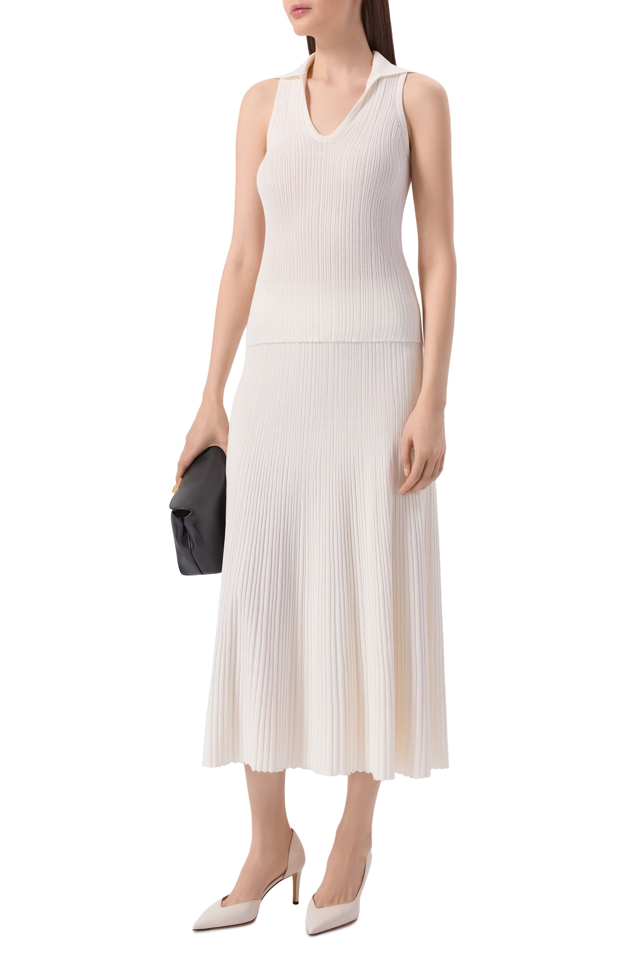 Топ из хлопка и шелка AGNONA белого цвета по цене 134000 руб., арт. KT11020E/7Q180PE, фото 2 Топ из хлопка и шелка AGNONA, арт. KT11020E/7Q180PE, фото 2