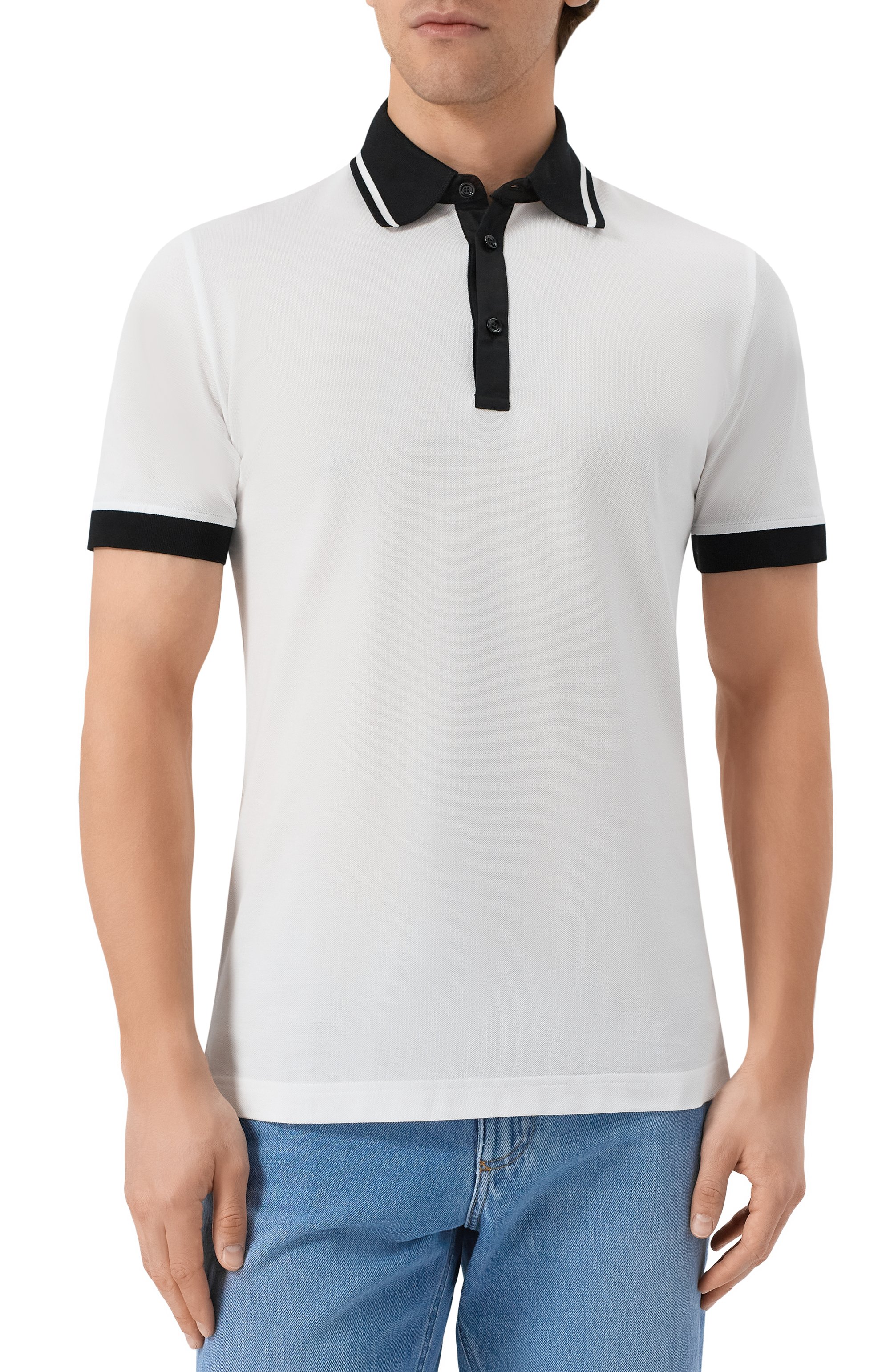 Хлопковое поло DOLCE & GABBANA, арт. G8SJ4T/G706A, фото 3