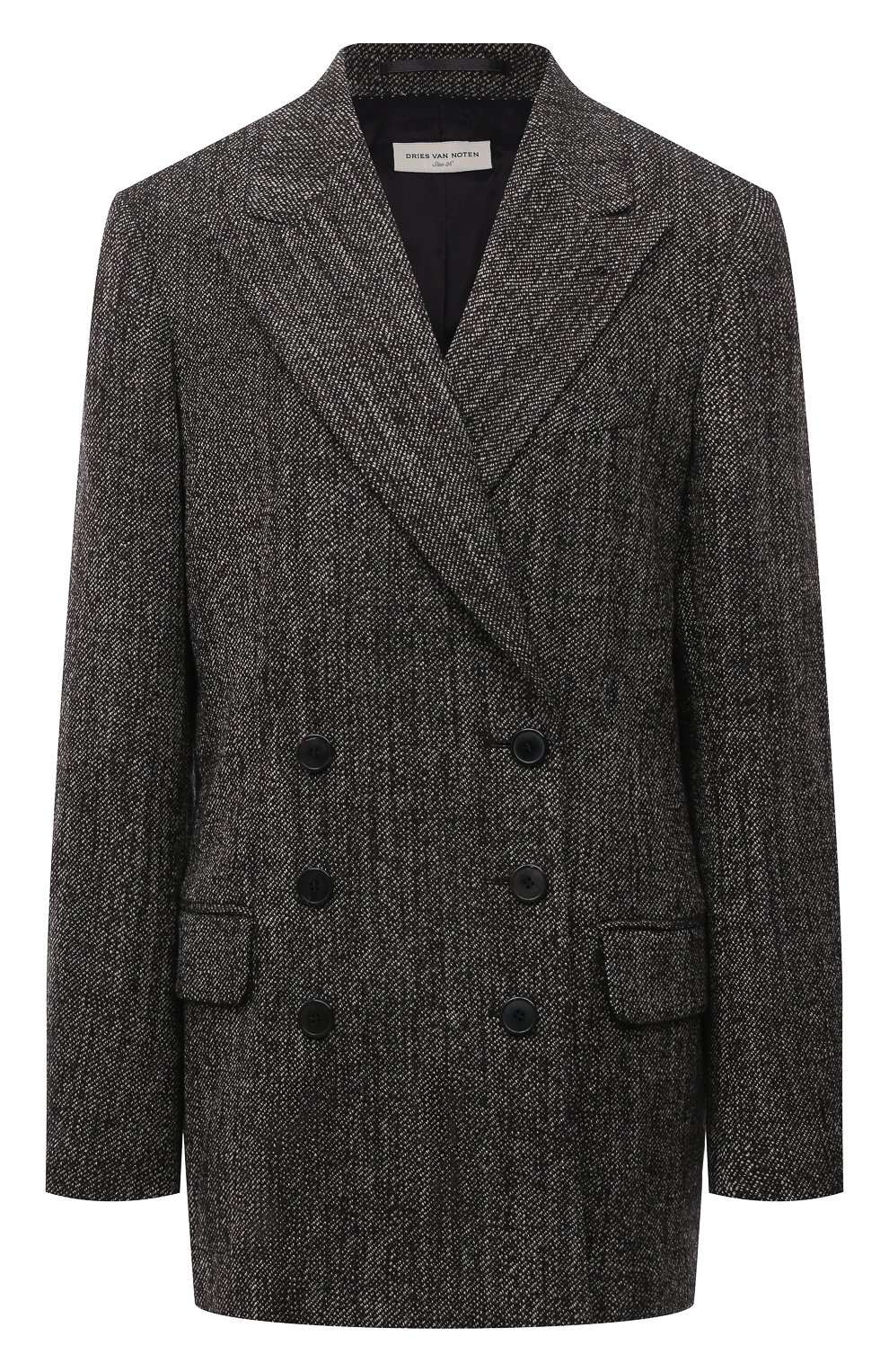 Шерстяной жакет DRIES VAN NOTEN серого цвета по цене 131000 руб., арт. 212-010428-3040, фото 1 Шерстяной жакет DRIES VAN NOTEN, арт. 212-010428-3040, фото 1