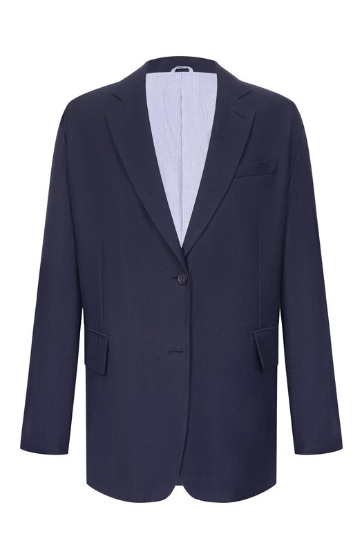 Жакет из вискозы и льна Brunello Cucinelli MH1267273 Синий MH1267273