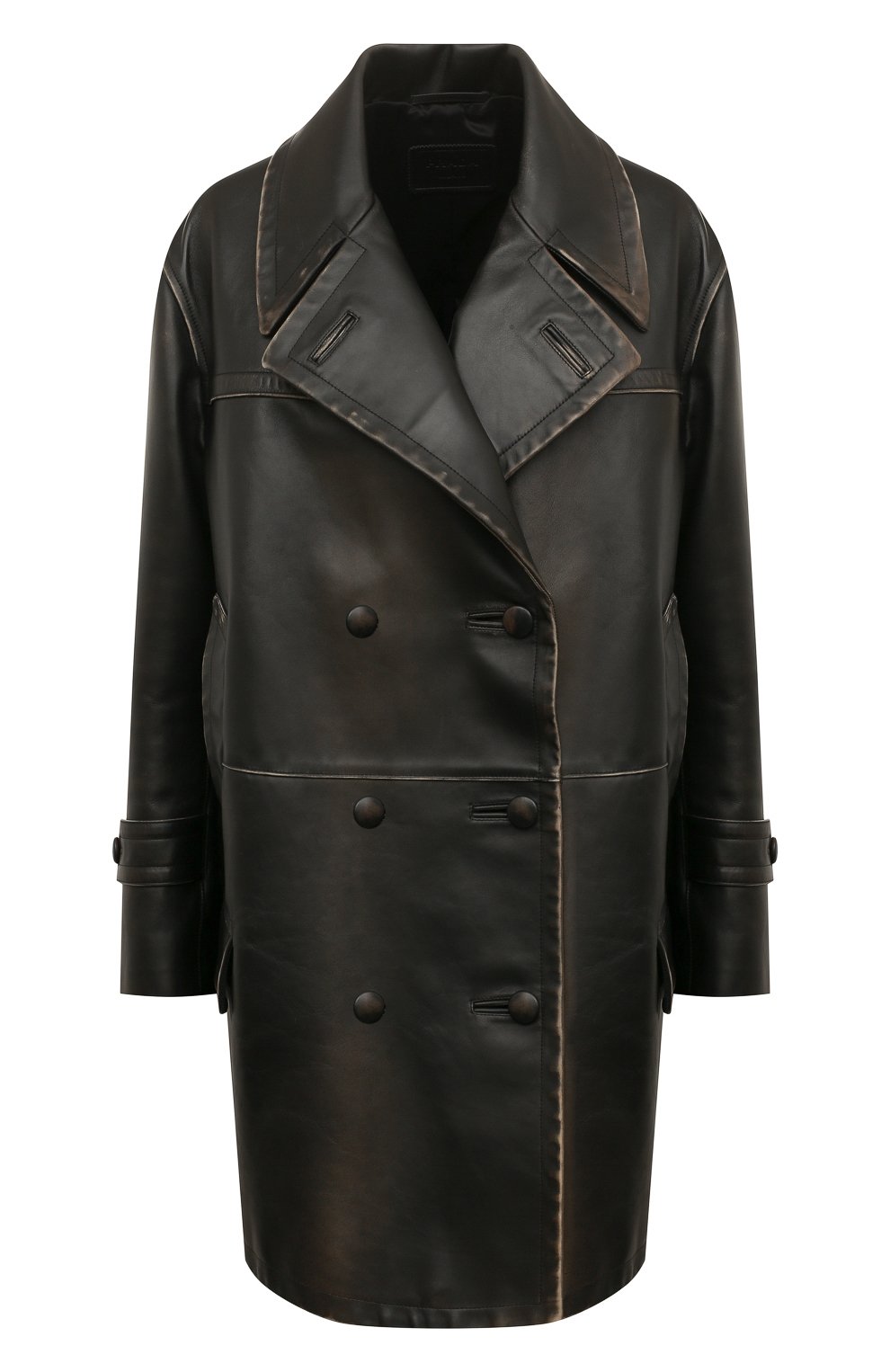 Кожаная куртка PRADA черного цвета по цене 850000 руб., арт. 56A026-10YT-F0002, фото 1 Кожаная куртка PRADA, арт. 56A026-10YT-F0002, фото 1