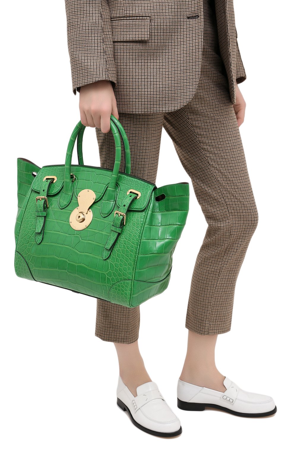 Сумка ricky 33 из кожи крокодила RALPH LAUREN, арт. 435814630/AMIS, фото 2