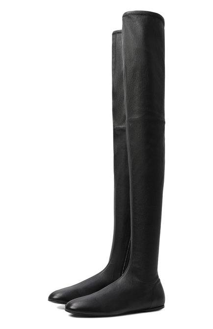 Женские кожаные ботфорты CO, арт. 0634STLP-BLA