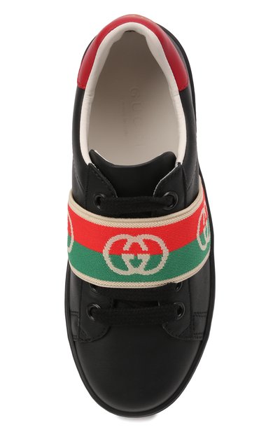 Кожаные кеды GUCCI, арт. 662212/D8050, фото 4