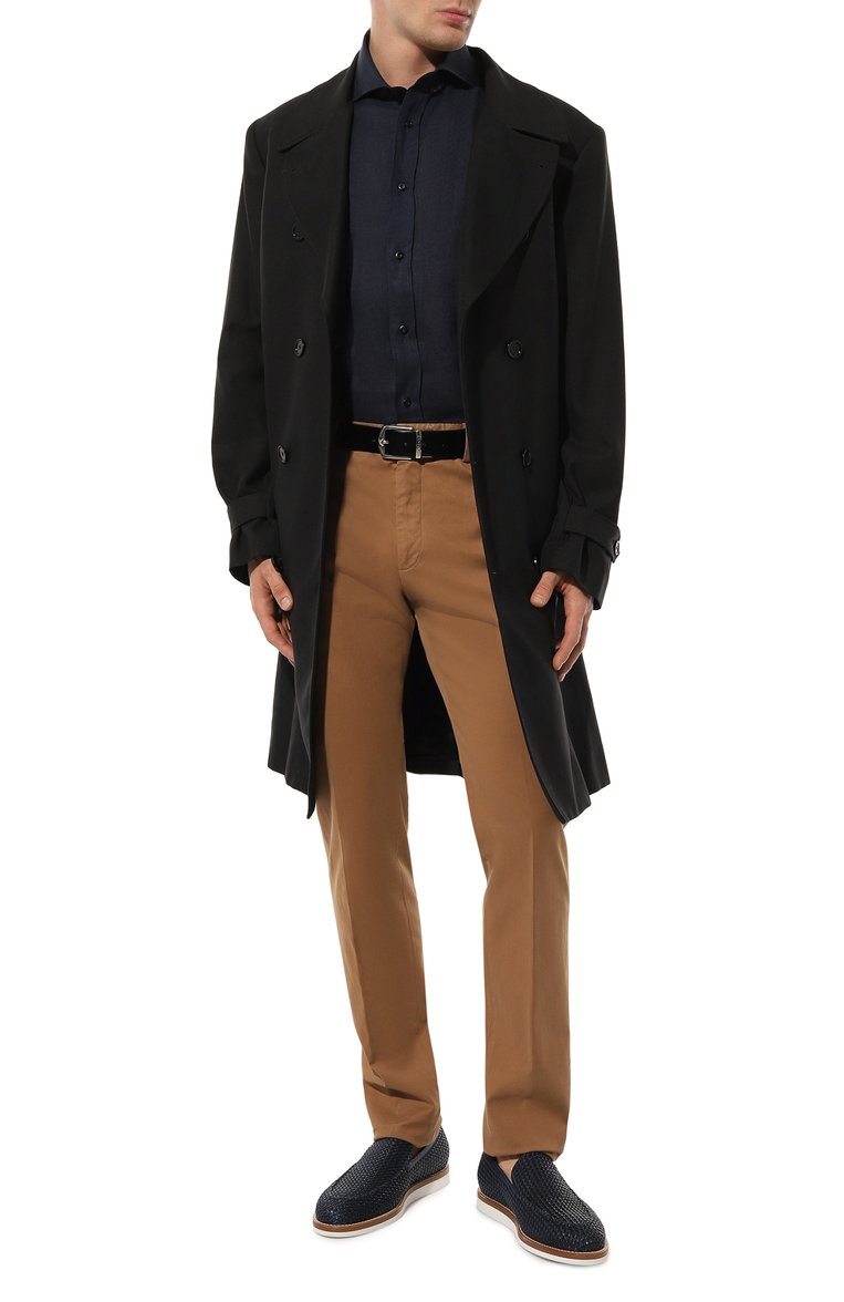 Мужские хлопковые брюки ZEGNA коричневого цвета, арт. UDI17A7/TR00 | Фото 2 (Материал внешний: Хлопок; Материал сплава: Проставлено; Драгоценные камни: Проставлено; Длина (брюки, джинсы): Стандартные; Случай: Повседневный; Стили: Кэжуэл)