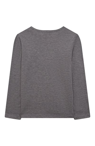 Хлопковый лонгслив DOLCE & GABBANA серого цвета по цене 15150 руб., арт. L1JT7M/G70LK, фото 2 Хлопковый лонгслив DOLCE & GABBANA, арт. L1JT7M/G70LK, фото 2