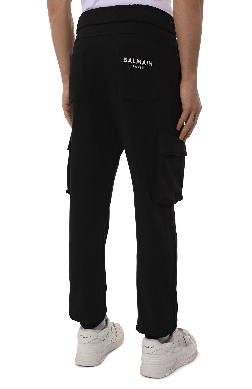 Хлопковые джоггеры BALMAIN, арт. CH10B295/BC64, фото 4