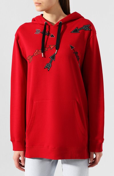 Хлопковое худи REDVALENTINO, арт. SR3MF01B/4FH, фото 3