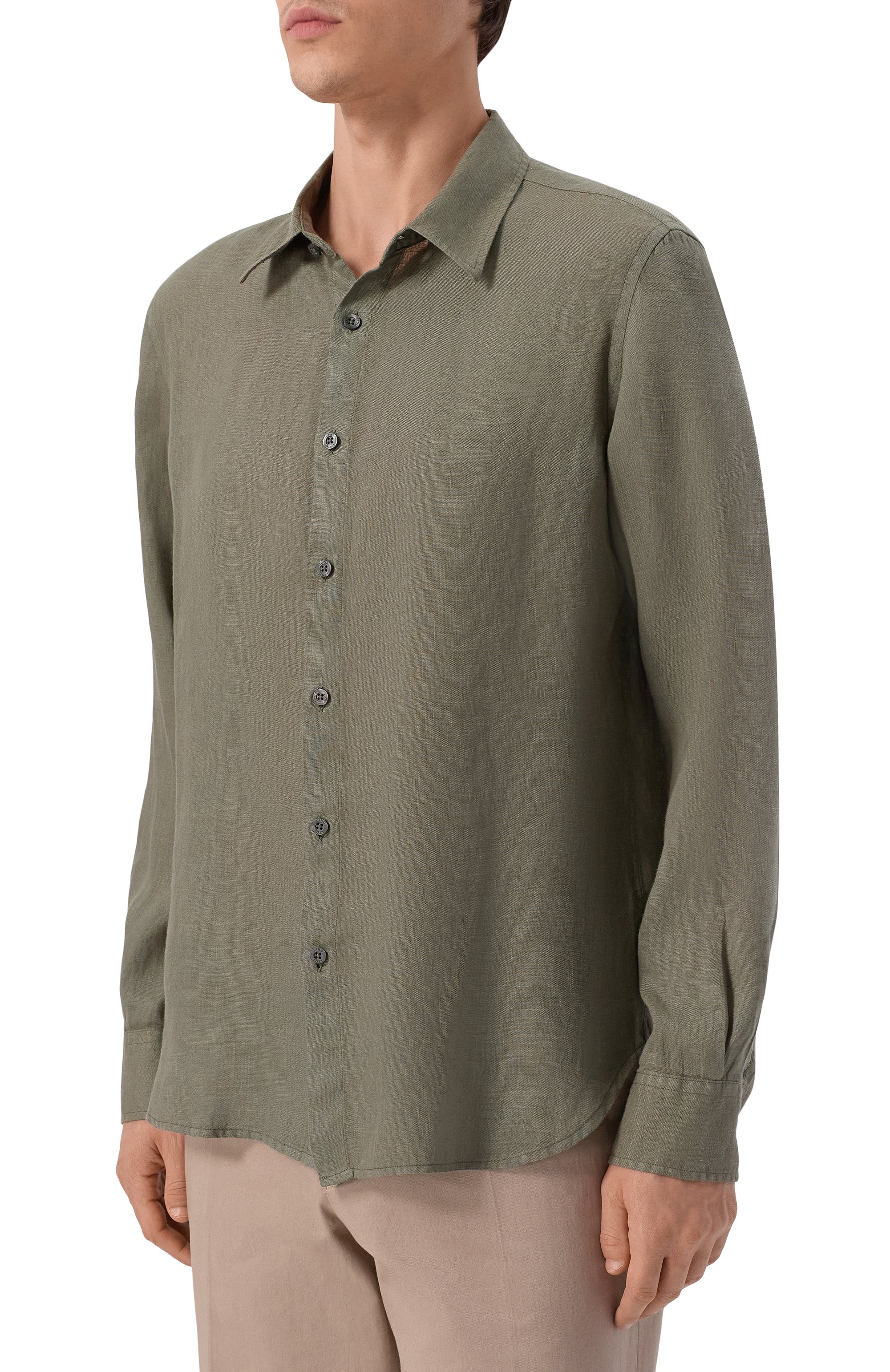 Льняная рубашка 120% LINO, арт. 33ALIM1PKA/0115/000, фото 3