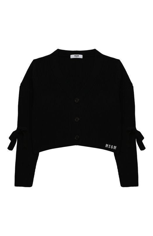 

Кардиган из вискозы MSGM kids, Чёрный
