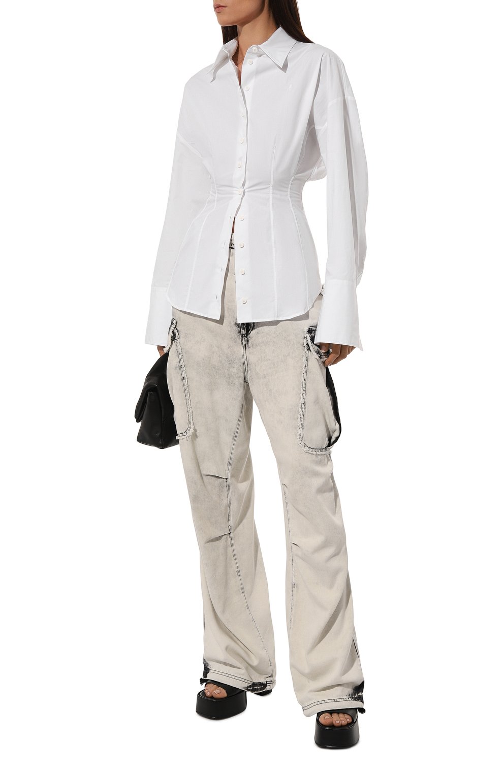 Хлопковая рубашка THE ATTICO, арт. 247WCH28, фото 2