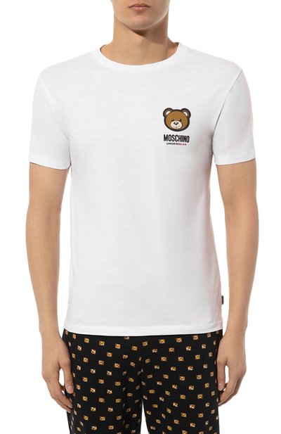 Хлопковая футболка MOSCHINO, арт. A0788/4410, фото 3