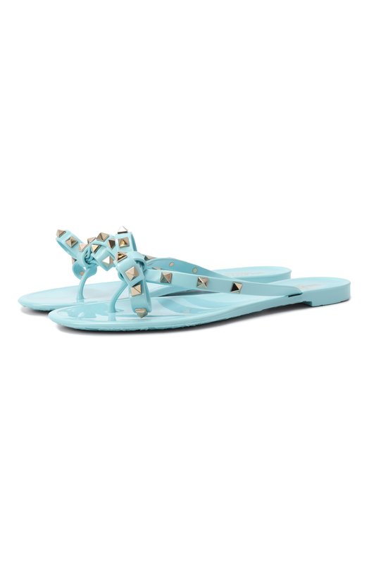 Шлепанцы Rockstud Valentino 6W2S0552/PVS Голубой 6W2S0552/PVS